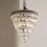 Agathe kristallkrona med droppformade kristaller