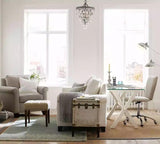 Agathe kristallkrona med droppformade kristaller