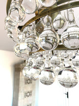 Agathe kristallkrona med droppformade kristaller