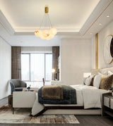 Alessandra taklampa med marmorkulor