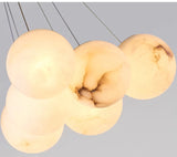 Alessandra taklampa med marmorkulor