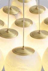 Alessandra taklampa med marmorkulor