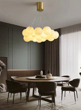 Alessandra taklampa med marmorkulor