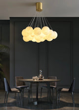 Alessandra taklampa med marmorkulor