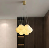 Alessandra taklampa med marmorkulor