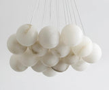 Alessandra taklampa med marmorkulor