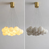 Alessandra taklampa med marmorkulor