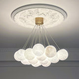 Alessandra taklampa med marmorkulor