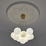 Alessandra taklampa med marmorkulor