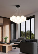 Norr taklampa med kulor i glas