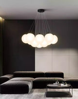 Norr taklampa med kulor i glas