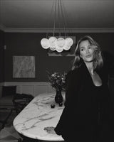 Alessandra taklampa med marmorkulor