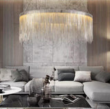 Tekla tassel lampa krom