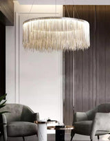 Tekla tassel lampa krom