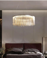 Tekla tassel lampa krom