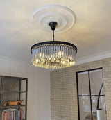 Lysandra kristallkrona svart