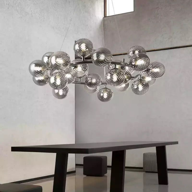 Paris taklampa med glaskulor